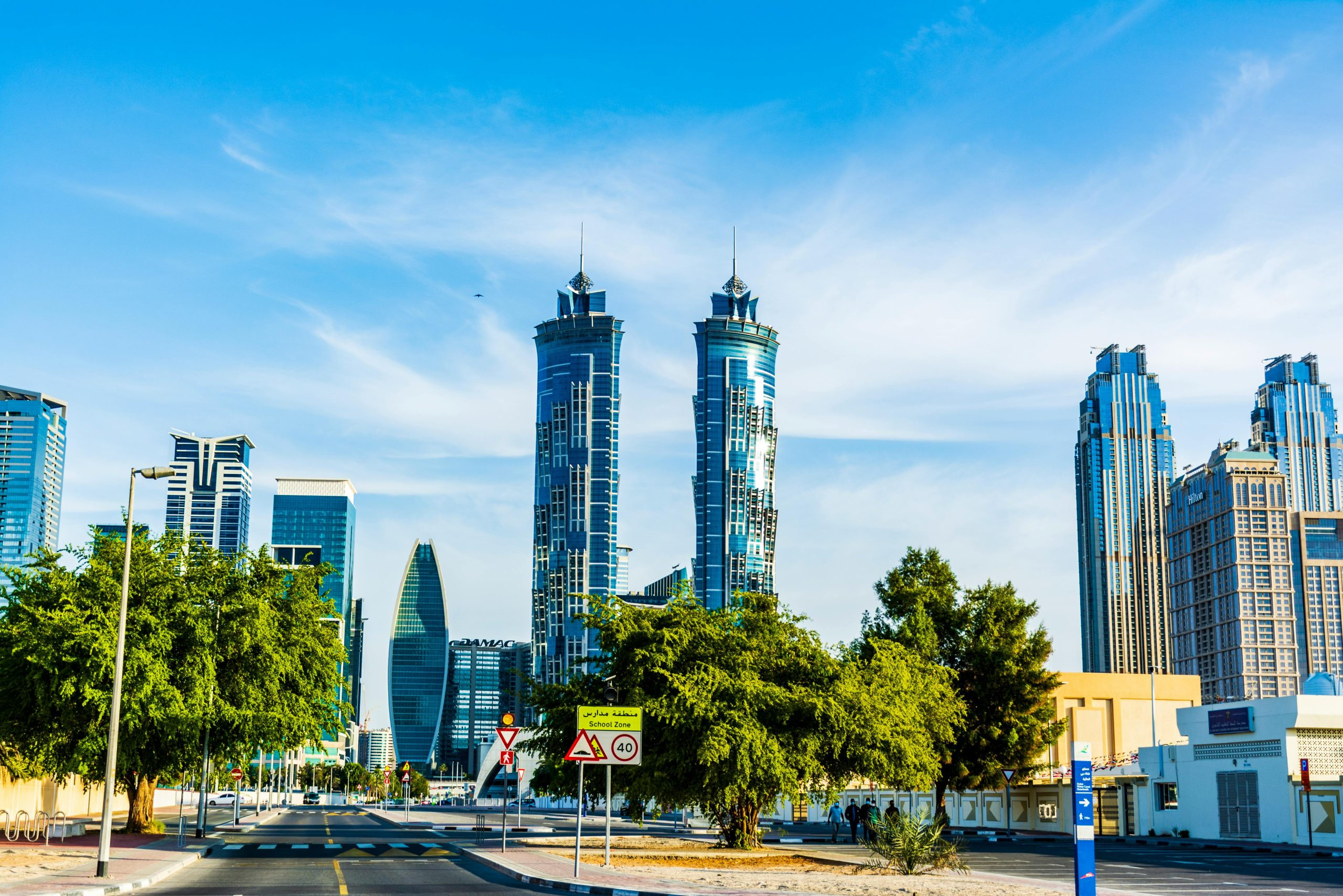 Luxury penthouses with panoramic city views
